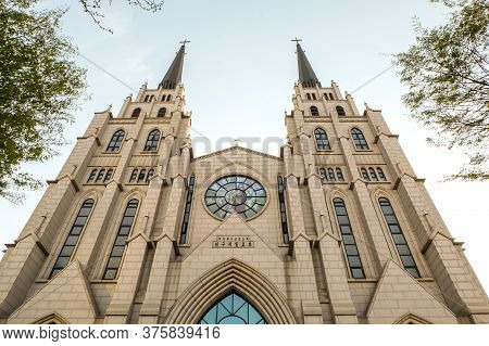 Daegu, South Korea - April 4, 2019 : Daegu Jeil Presbyterian Church In Daegu City, South Korea.