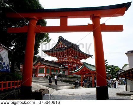 Kyoto, Japan, July 15, 2016: Fushimi Inari Taisha Temple, Kyoto. Japan