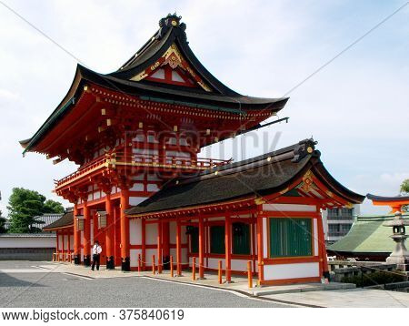 Kyoto, Japan, July 15, 2016: Fushimi Inari Taisha Temple, Kyoto. Japan