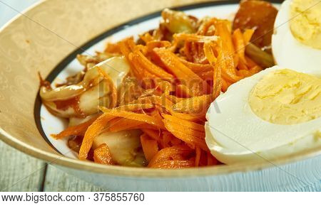 Abacha African Salad, Cassava Based Dish From The Igbo Tribe Of Eastern Nigeria