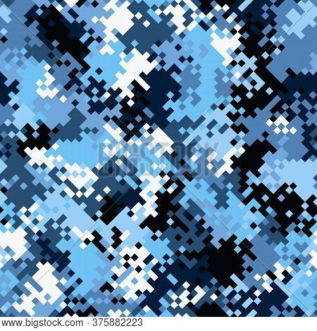 Camouflage Seamless Pattern. Abstract Modern Vector Military Backgound.