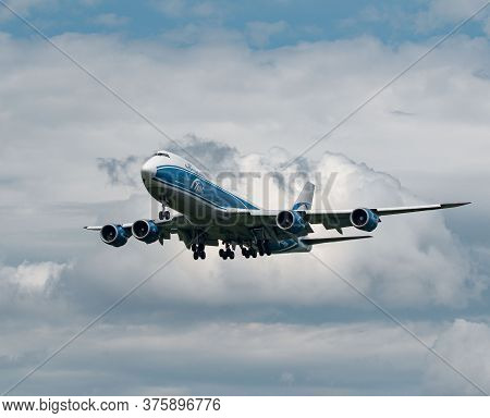 Air Bridge Cargo Boeing 747-8f Arriving In Frankfurt, Germany On June 27th 2020