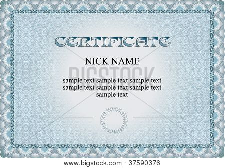 certificaat, diploma om af te drukken