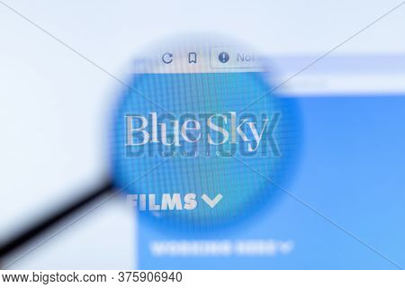Moscow, Russia - 1 June 2020: Blue Sky Studios Website With Logo , Illustrative Editorial