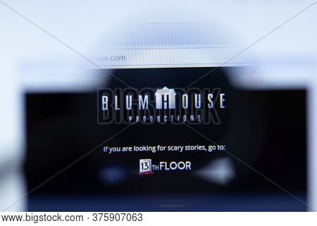 Moscow, Russia - 1 June 2020: Blumhouse Productions Website With Logo , Illustrative Editorial
