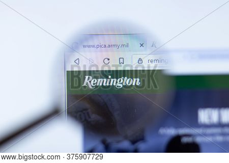Moscow, Russia - 1 June 2020: Remington Arms Website With Logo , Illustrative Editorial
