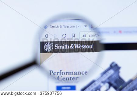 Moscow, Russia - 1 June 2020: Smith Wesson Website With Logo , Illustrative Editorial