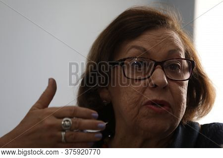 Salvador, Bahia / Brazil - November 1, 2019: Lidice Da Mata, Federal Deputy, Seen During An Intervie