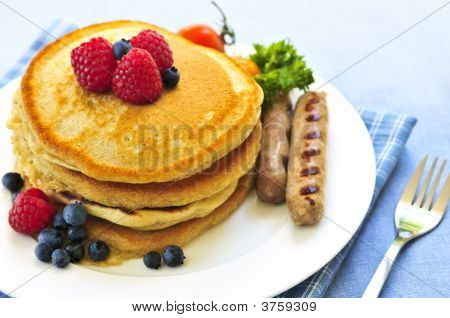 Pfannkuchen Frühstück
