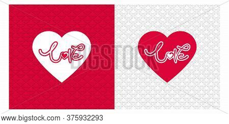 Romantic Set Of Cute Illustration. Love, Love Story, Relationship. Vector Design Concept For Valenti