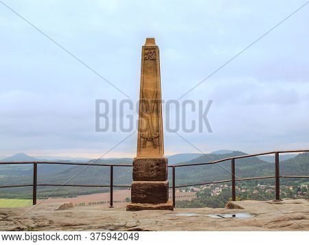 Lilienstein Is 415m Sandstone Mountain Is Developed For Tourism. Lilienstein Has A Restaurant Severa