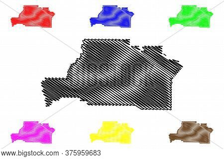 Spalding County, Georgia (u.s. County, United States Of America,usa, U.s., Us) Map Vector Illustrati