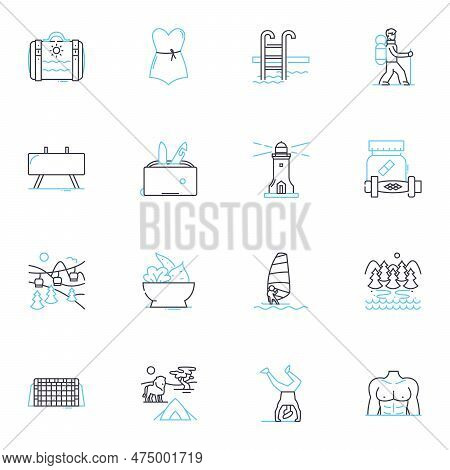 Lead Generation Linear Icons Set. Prospecting , Conversion , Pipeline , Nurturing , Engagement , Acq