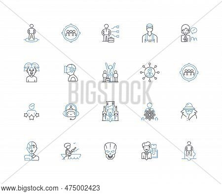 Proxies Line Icons Collection. Anonymity, Privacy, Security, Proxy Server, Ip Address, Proxy List, V