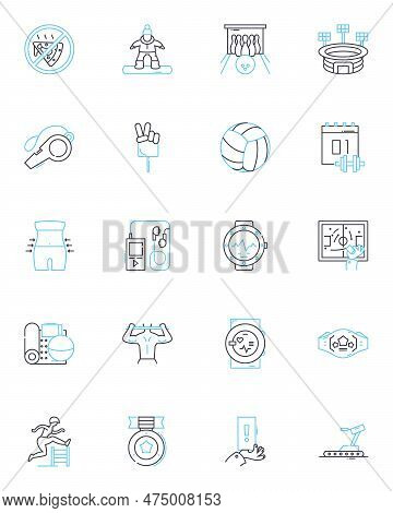 Yoga Linear Icons Set. Asana, Pranayama, Meditation, Mindfulness, Flow, Om, Chakra Line Vector And C