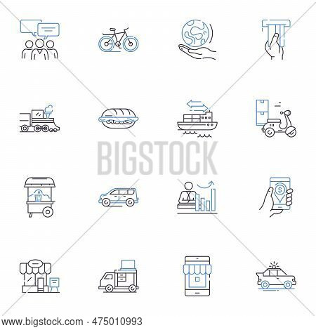 Warehouse Automation Line Icons Collection. Robotics, Drs, Artificial Intelligence, Rfid, Augmented 