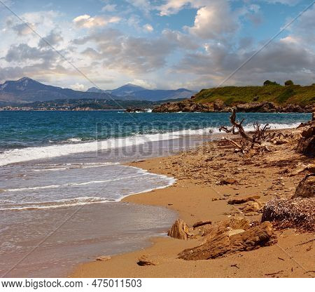 Sea Summer View From Beach (greece,  Lefkada, Ionian Sea).