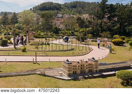 Torrelles De Llobregat, Catalonia - April 19, 2023: Partial View Of The Scale Model Park Of Cataloni