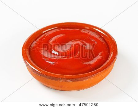 Keramikschale Ketchup-Sauce
