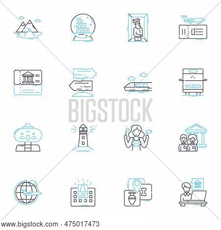 Environmental Conservation Linear Icons Set. Sustainability, Recycling, Biodiversity, Habitat, Clima