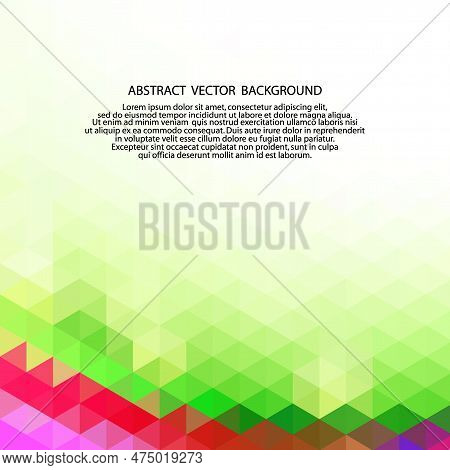 Pixel Art Background. Vector Illustration. Abstractcolor Square Pixel Pattern. Mosaic Background