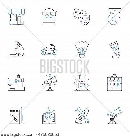 Human Resources Line Icons Collection. Recruitment, Training, Diversity, Benefits, Retention, Compli