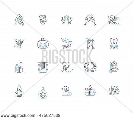 Futuristic Company Line Icons Collection. Innovation, Artificial Intelligence, Robotics, Cybersecuri
