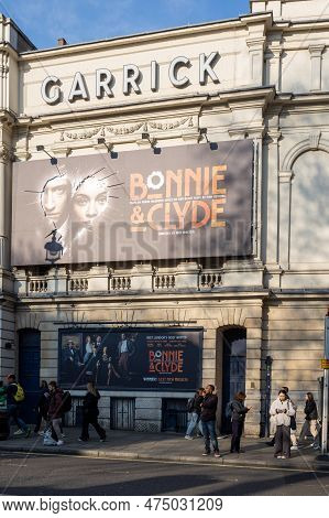 London, England - April, 2023 - The Garrick Theatre In London, England, Uk, Western Europe.