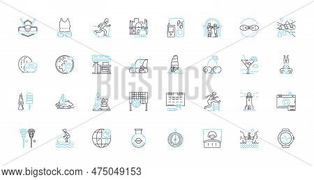 Clean Eating Linear Icons Set. Nutrition, Wholesome, Organic, Fresh, Healthy, Raw, Natural Line Vect