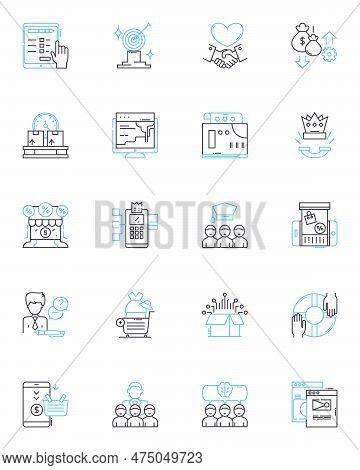 Innovative Design Linear Icons Set. Futuristic, Progressive, Avant-garde, Inventive, Inventive, Visi