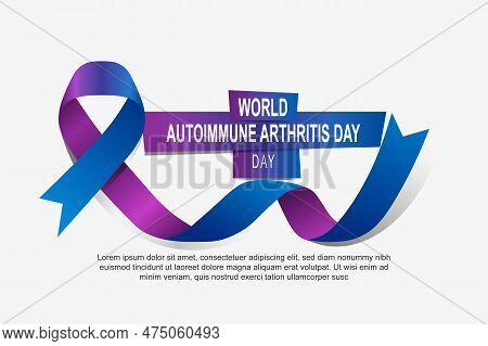 World Autoimmune Arthritis Day Background. Educational, Health. Vector Illustration.
