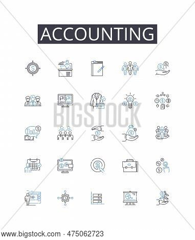 Accounting Line Icons Collection. Decongestant, Unblock, Inhaler, Steam, Clear, Relief, Nasal Vector