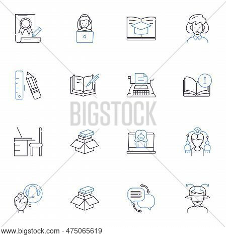 Wisdom Increase Line Icons Collection. Enlightenment, Knowledge, Insight, Understanding, Education, 
