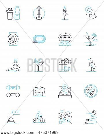 Lead Generation Linear Icons Set. Prospecting , Conversion , Pipeline , Nurturing , Engagement , Acq