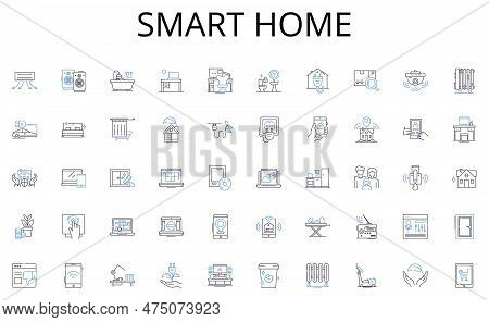 Smart Home Line Icons Collection. Painting, Sculpting, Drawing, Sketching, Pottery, Calligraphy, Sew