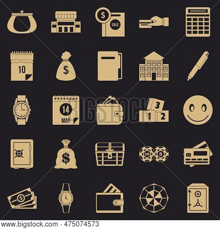 Contribution Icons Set. Simple Set Of 25 Contribution Icons For Web For Any Design