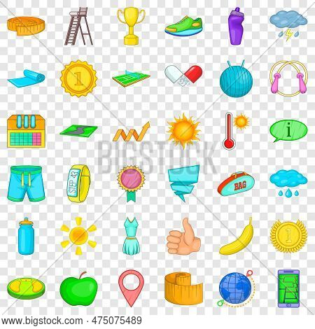 Whistle Icons Set. Cartoon Style Of 36 Whistle Icons For Web For Any Design