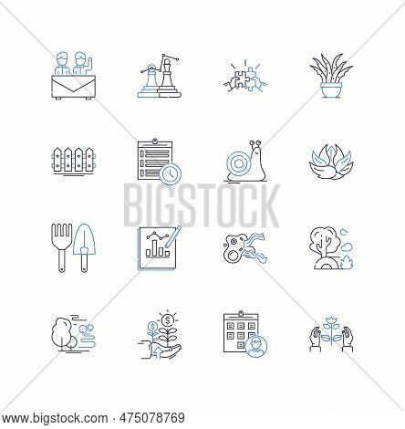 Hospitality Sector Line Icons Collection. Accommodation, Food, Service, Comfort, Travel, Hospitality