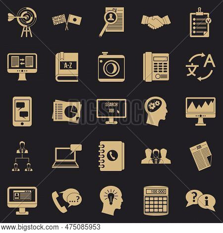 Polemic Icons Set. Simple Set Of 25 Polemic Icons For Web For Any Design
