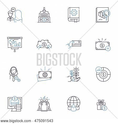 Health And Wealth Line Icons Collection. Fitness, Nutrition, Wellness, Prosperity, Investment, Abund