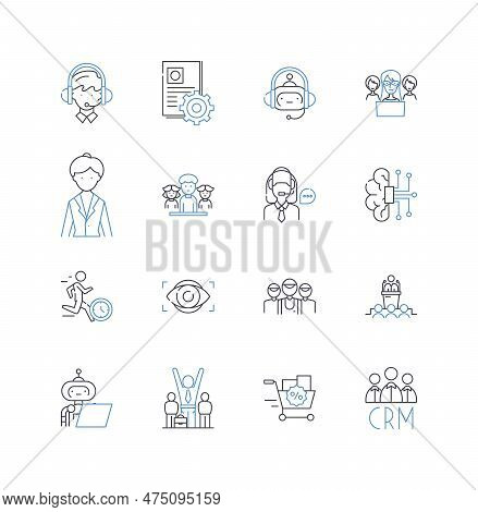 Succession Planning Line Icons Collection. Leadership, Talent, Succession, Development, Strategy, Ma