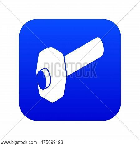 Sledgehammer Icon Blue Isolated On White Background