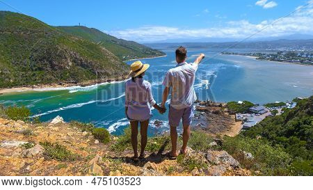A Panoramic View Of The Lagoon Of Knysna, South Africa.beach In Knysna, Western Cape