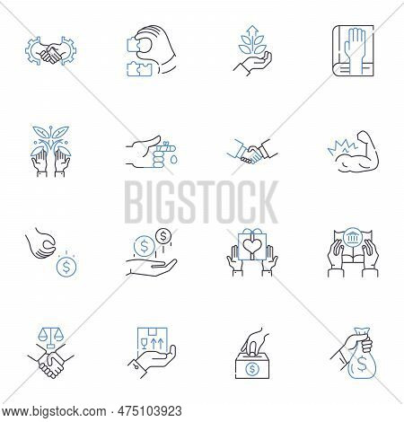 Operations Line Icons Collection. Efficiency, Productivity, Optimization, Logistics, Workflow, Inven