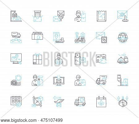 Digital Optimization Linear Icons Set. Analytics, Conversion, Engagement, Traffic, Testing, Ranking,
