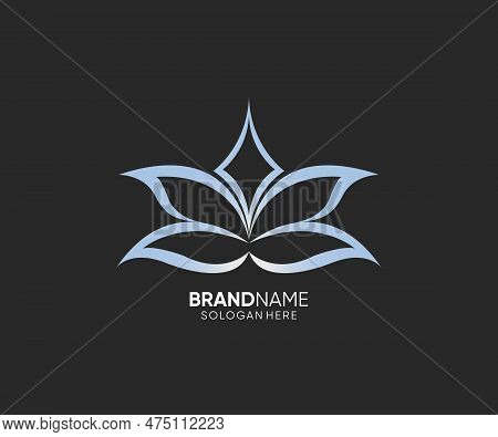 Simple Lotus Logo Design Vector Logo Template