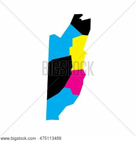 Belize Political Map Vector & Photo (Free Trial) | Bigstock