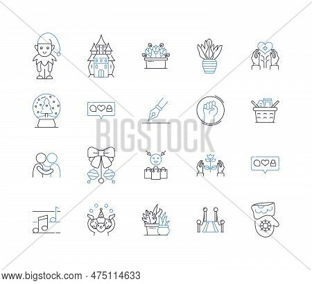 Diversions Line Icons Collection. Games, Sports, Hobbies, Entertainment, Activities, Leisure, Fun Ve