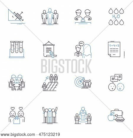 Tutorial Line Icons Collection. Instruction, Demonstration, Lesson, Guidance, Walkthrough, Education