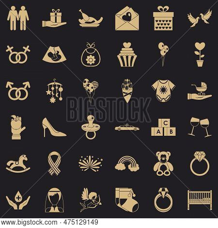 Admire Icons Set. Simple Set Of 36 Admire Icons For Web For Any Design